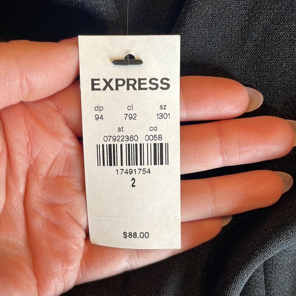 NEW Express Black Off the Shoulder Jumpsuit w/ Pockets - Picture 7 of 7